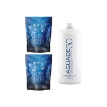 2 Po Descolorante Probelle 300g Dust Free+Agua Ox 900ml 30v