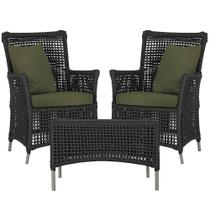 2 Poltronas e 1 Mesa Igapó em Alumínio Pintura Fendi Corda Náutica Estofado 13