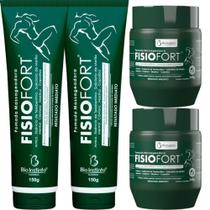 2 Pomada Massageadora Fisiofort com Arnica Mentol Cânfora