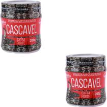 2 Pomada Massageadora Rhenukus Cascavel Extra Forte Pote 200g