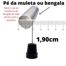 2 Ponteira/ Sapata/ Pé de Muletas E Bengalas (3/4''-1,90cm)