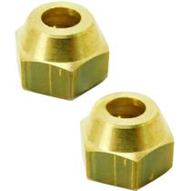2 Porca Para Cano Tubo De Cobre Ar Condicionado 3/8