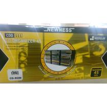 2 Porta Cd Newness Para 45 Cd's + 1 Limpa Lentes