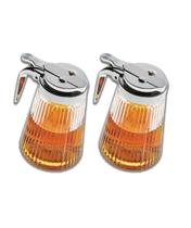 2 Porta Mel De Vidro Com Dosador Econômico Para Café da Manhã Euro Home 2 Porta Mel De Vidro Com Dosador Econômico Para Café da Manhã Euro Home