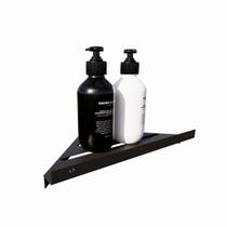 2 Porta Suporte Canto Parede Shampoo Sabonete Suporte Preto