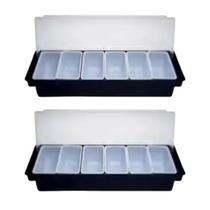 2 Portas Condimentos 6 Divisorias Organizador Barman Frutas