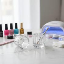 2 Pote Dappen Vidro Transparente Odontológico Laboratório Se