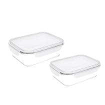 2 Pote De Vidro C/ Tampa Vedação Resistente Marmita 1040ml E 640ml 2 Pote De Vidro C/ Tampa Vedação Resistente Marmita 1040ml E 640ml