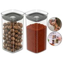 2 Pote Porta Tempero Condimentos Hermético Cozinha 340ml Ou 2 Pote Porta Tempero Condimentos Hermético Cozinha 340ml Ou