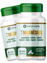 2 Potes 7 Magnesio Concentrado Kit 120 Caps
