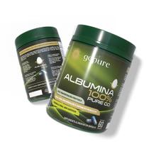 2 Potes Albumina 100% Pura GoPure Suplemento Proteico de Clara de Ovo Natural para Massa Muscular