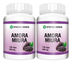 2 Potes Amora em Cápsulas Status Verde - Kit 240 Cápsulas