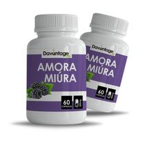 2 Potes AMORA MIU RA 120 cápsulas 500mg