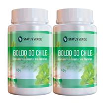 2 Potes Boldo do Chile Puro Kit 240 Cápsulas de 500mg