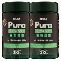 2 Potes Café Verde Ácido Clorogênico, Chá Verde, Taurina, Tripofano, Gengibre, Pura Leveza, Deusa Suplementos