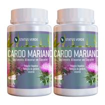 2 Potes Cardo Mariano Puro Kit 240 Cápsulas de 500mg