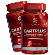 2 Potes Cartplus Para Articulações Kit 120 Cáps - Quantum