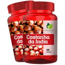 2 Potes Castanha da Índia 100% Natural Kit 240 Cáps - Fonte Verde
