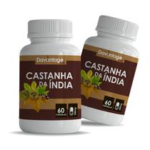 2 Potes Castanha Índiana 100 Natural 120 Cápsulas Davantage Lab Índia 2 Potes Castanha Índiana 100 Natural 120 Cápsulas Davantage Lab Índia