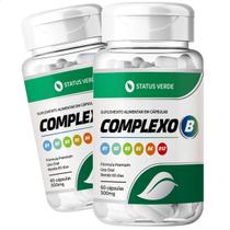 2 Potes Complexo B Kit 120 Cáps - Status Verde