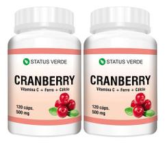 2 Potes Cranberry Natural Kit 240 Cáps 500mg