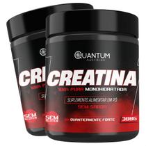 2 Potes Creatina Monohidratada 300g - Quantum
