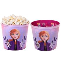 2 Potes de Pipoca Filme Frozen Estampado 2.1 litros Plasútil