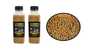 2 Potes de Ração Completo Extrusado para Colerinha e passarinhos Premium 300g