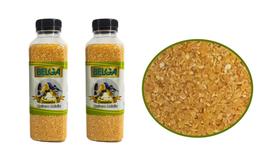 2 Potes de Semente Quirera Média para passarinhos limpa e selecionada Premium 350g 2 Potes de Semente Quirera Média para passarinhos limpa e selecionada Premium 350g