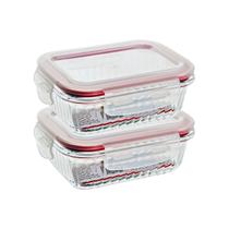 2 Potes De Vidro Hermetico Frezzer Micro-ondas Marmita 1520ml 2 Potes De Vidro Hermetico Frezzer Micro-ondas Marmita 1520ml