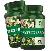 2 Potes Dente de Leão Puro Kit 240 Cáps - Fonte Verde