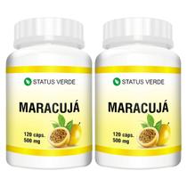 2 Potes Extrato de Maracujá Puro Kit 240 Cáps 500mg
