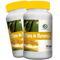 2 potes Fibra de Maracujá Puro Kit 240 Cáps - Fonte Verde