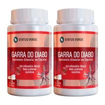 2 Potes Garra do Diabo Pura Kit 120 Cápsulas de 500mg