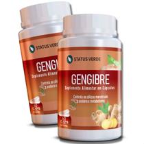 2 Potes Gengibre 500mg Kit 120 Cáps