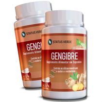 2 Potes Gengibre Puro 500mg Kit 240 Cáps 2 Potes Gengibre Puro 500mg Kit 240 Cáps