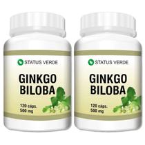 2 Potes Ginkgo Biloba 500mg Kit 240 Cáps