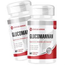 2 Potes Glucomannan Kit 120 Cáps - Status Verde