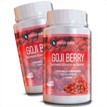 2 Potes Goji Berry Kit 240 Cáps - Status Verde