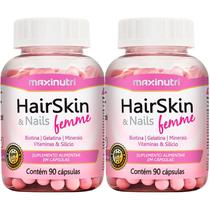 2 potes hairskin & nails femme maxinutri 90cps 2 potes hairskin & nails femme maxinutri 90cps