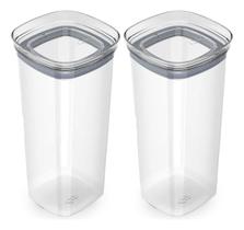 2 Potes Herméticos Organizador Empilhável Retangular 1,,5l 2 Potes Herméticos Organizador Empilhável Retangular 1,,5l