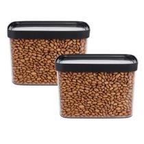 2 Potes Herméticos Para Mantimentos Helsim 2.500 ml