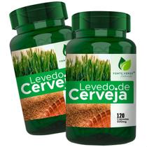 2 Potes Levedo de Cerveja Kit 240 Cápsulas - Fonte Verde 2 Potes Levedo de Cerveja Kit 240 Cápsulas - Fonte Verde