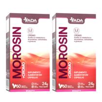 2 Potes Morosin Cromo Suplemento Alimentar 120 Cápsulas Extrato Laranja Moro Antocianinas Natural