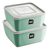 2 Potes Multiuso 1,5L + 2,5L Marmita Armazenamento Alimentos