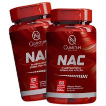 2 Potes NAC Pura Concentrada Kit 120 Cápsulas - Quantum - Quantum Nutrition 2 Potes NAC Pura Concentrada Kit 120 Cápsulas - Quantum - Quantum Nutrition