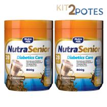 2 potes Nutra Senior 50+ Diabetics Care 800g cada - Zero Açúcar Rico em Vitaminas e Minerais