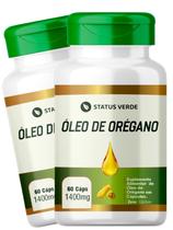 2 Potes Óleo De Orégano Natural Kit 120 Caps