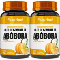 2 Potes Óleo De Semente De Abóbora 1000mg 60cps Fitoprime