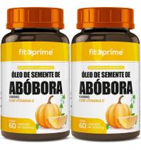 2 Potes Óleo De Semente De Abóbora 1000Mg + Vitamina E 60Cps - Fitoprime